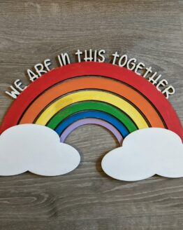 Rainbow, Wood cutout blank