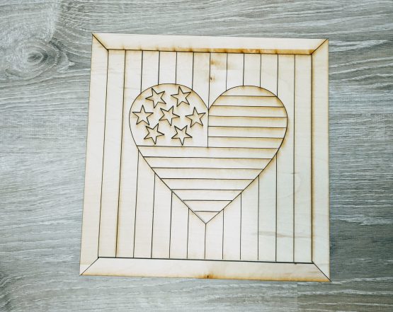 Americana Heart Quilt Design DIY kit - Image 2