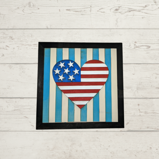 Americana Heart Quilt Design DIY kit