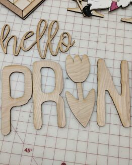 Hello Spring Letters for Porch Sign