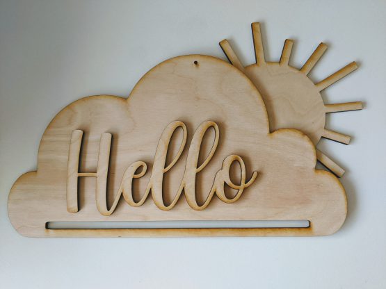 Cloud with Sun with word - Image 2