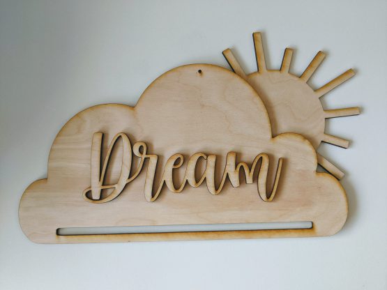 Cloud with Sun with word