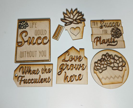 Succulent Tiered Tray Set - Image 2