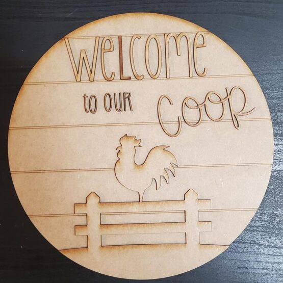 Chicken Coop Door hanger 11 inches round - Image 2