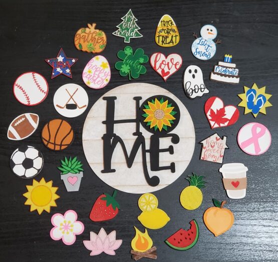 Small HOME interchangeable sign MDF - Image 4