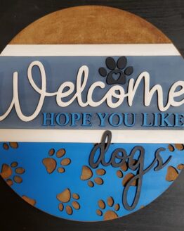 Welcome Dog Lover door sign