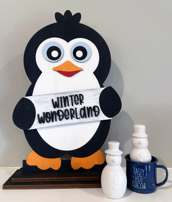 Penguin Winter and Wonderland shelf sitter