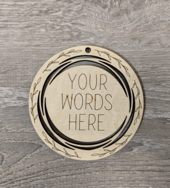 Christmas Ornament, CUSTOM WORDS