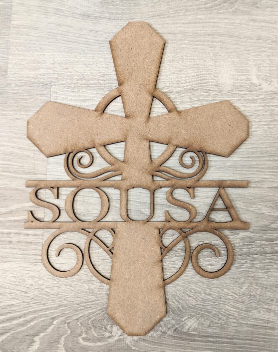 Split letter Cross Monogram, UNFINISHED