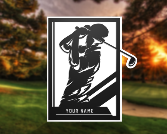Personalized Golf, Male, Sign