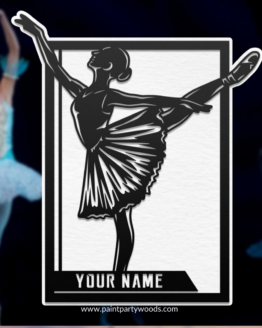 Personalized Female Ballet Dancer Sign