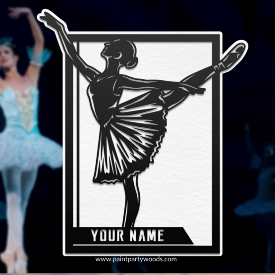 Personalized Female Ballet Dancer Sign