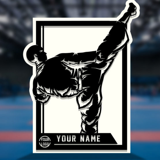 Personalized Martial Arts, Male, Signage