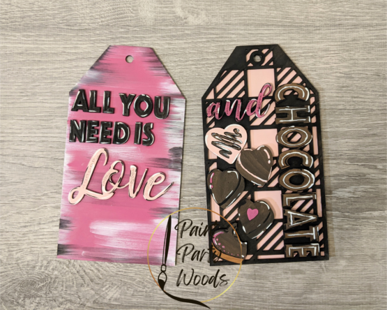 Valentines Day Door Tag Door hanger, UNFINISHED