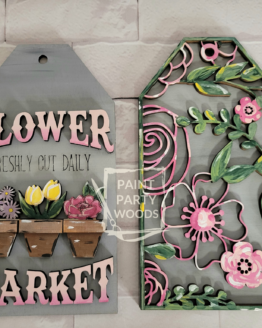Flower Market, Spring Door Tags UNFINISHED