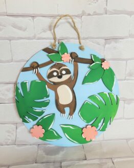 Sloth Door Hanger DIY kit