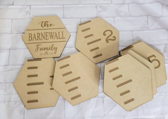 Personalized Hexagon Growth Chart