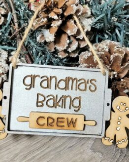Personalized Gingerbread Tray Ornament