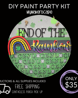 End or the rainbow 12" round door hanger DIY kit