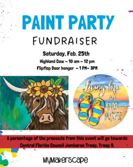 Paint Party Fundraiser for BSA