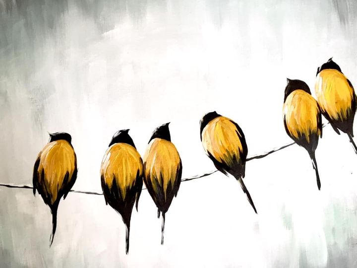 Birds on a wire