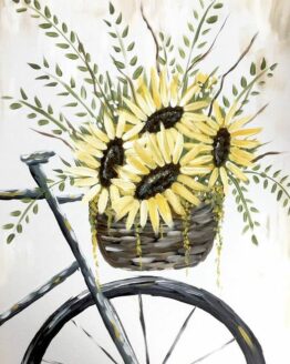 Bike with Sunflowers