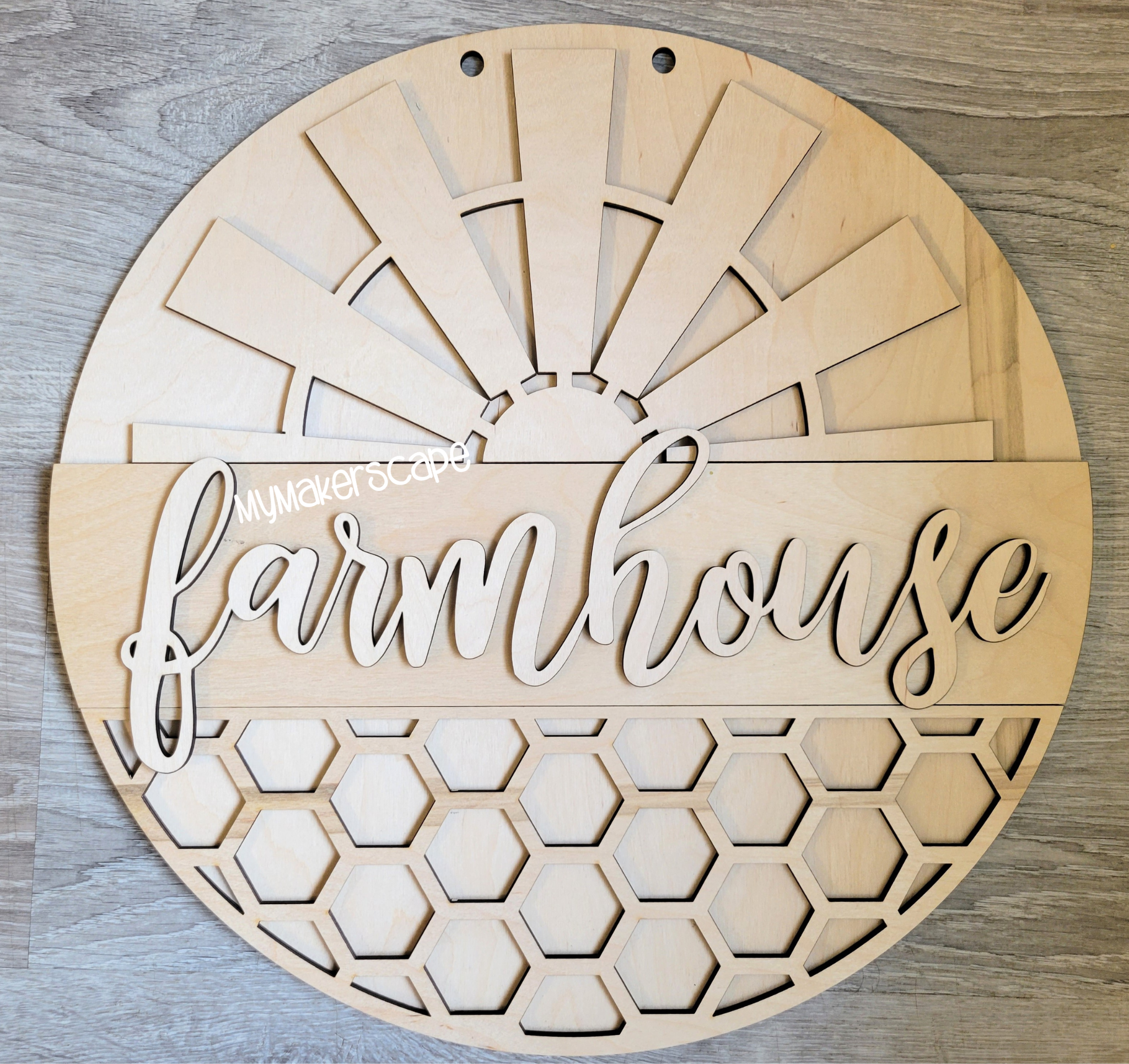 Farm house door hanger sign