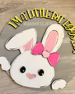 I'm A Little Eggstra DIY kit, Unfinished wood cutout