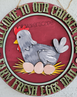 Farm Fresh Chicken Coop DIY kit sign