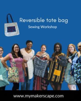 Learn to sew a reversible tote bag