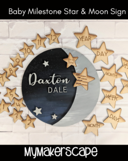 Baby Milestone Star & Moon Sign