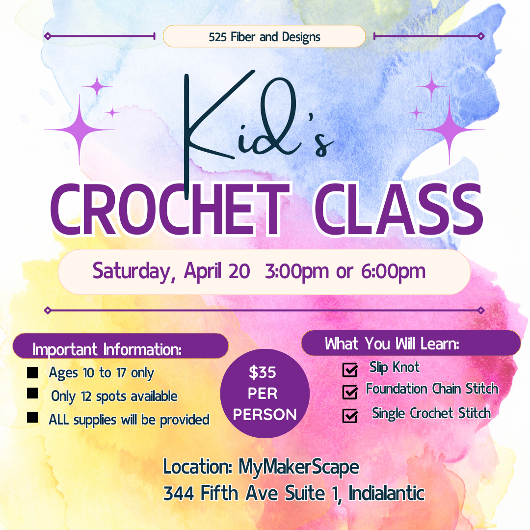 Kids April 20 Crochet Class