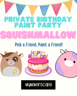 Private Birthday Squishmallow Paint Party