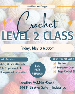 Level 2 Crochet Class, May 3