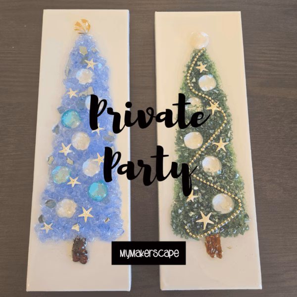 Crushed Glass Christmas Tree Private Party