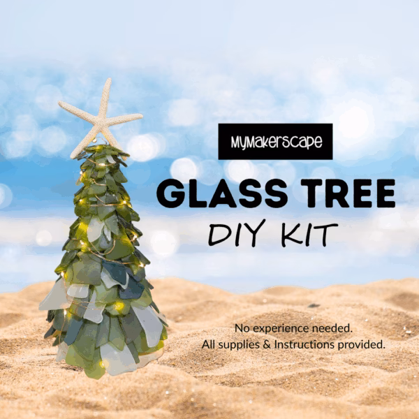 Glass Christmas tree DIY kit