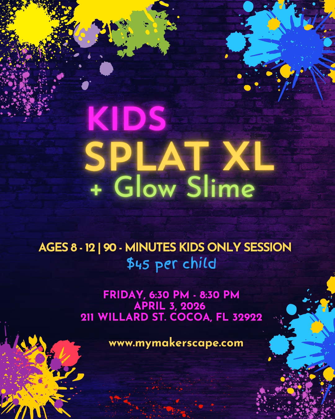 Kids Splat Lab XL + Glow Slime