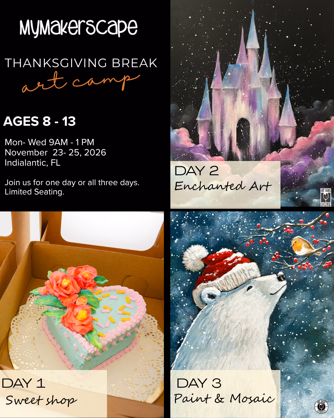 Thanksgiving Break Art Camp