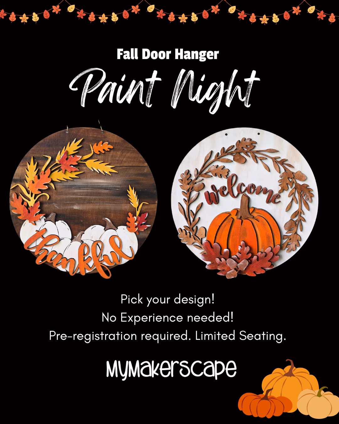 Fall Door Hanger Paint Night @ Cocoa Village